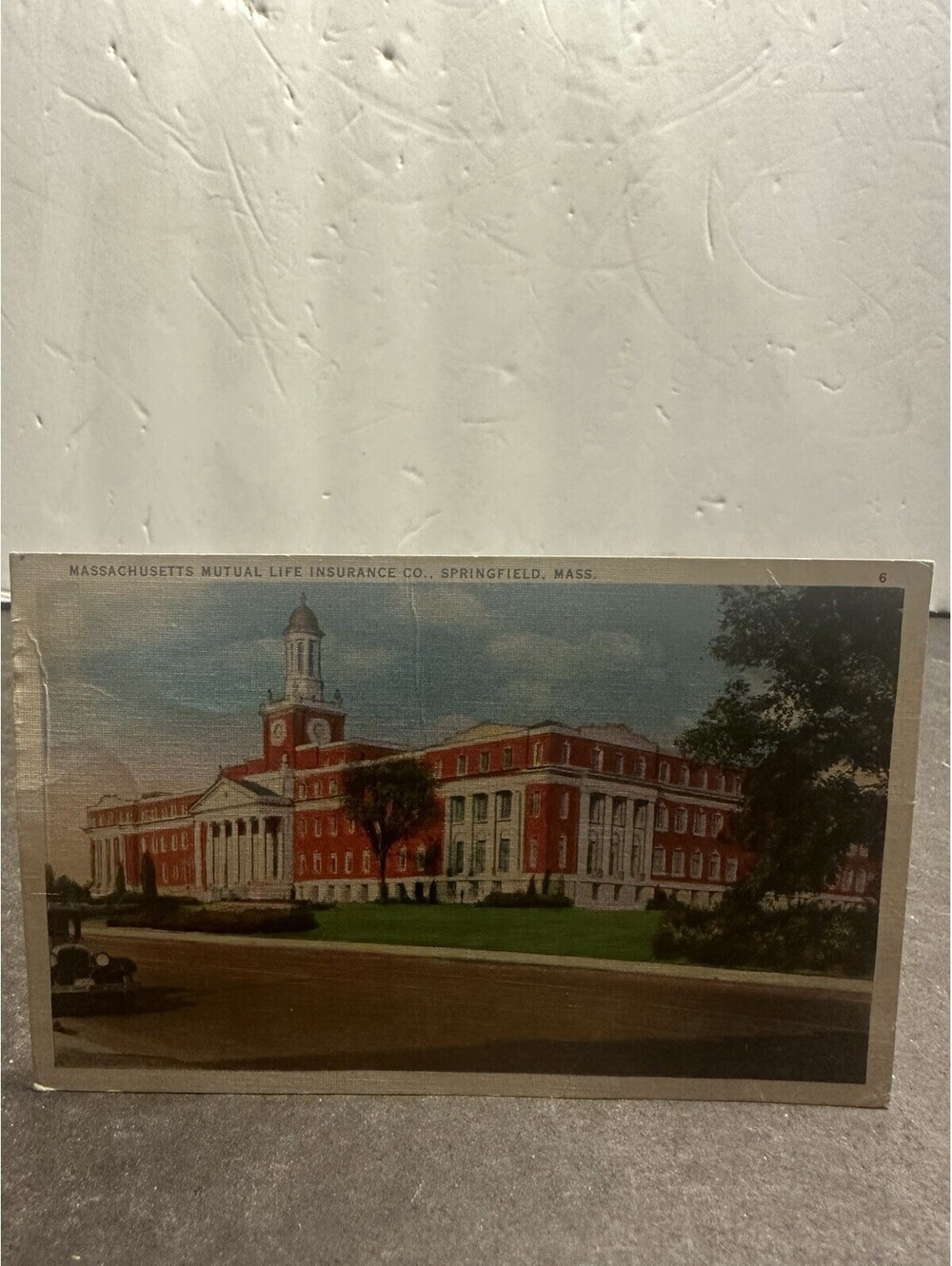 1936 Springfield MA Massachusetts Mutual Life Insurance VTG. Postcard 1c Stamp